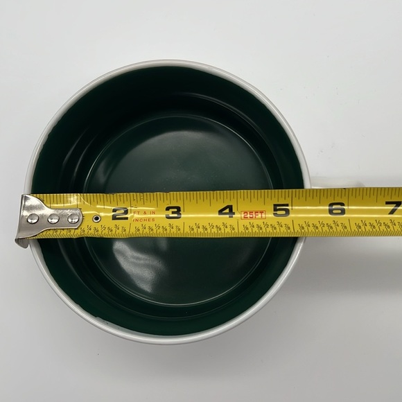 Graydon Hall Cozy Ceramic Soup Bowls with Handles Dark Green & White (Set of 2) - Picture 10 of 11